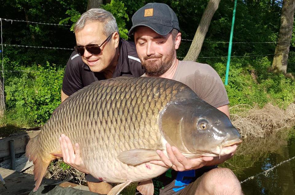 A fost stabilit un nou record la crap comun al lacului Moara Vlasiei 2.